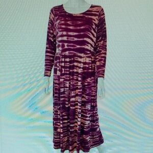 Terra & Sky Purple and Pink Maxi Dress